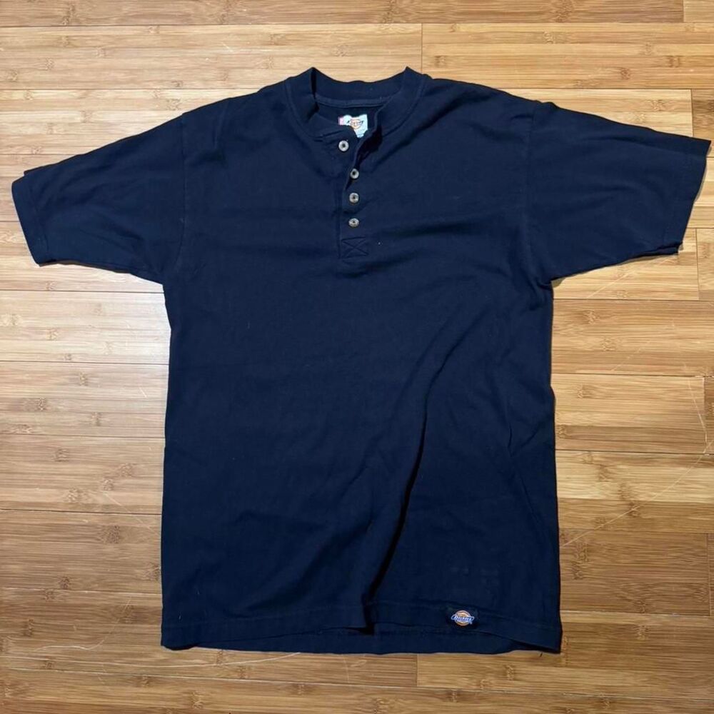 Dickies Men's Navy and Blue Shirt
